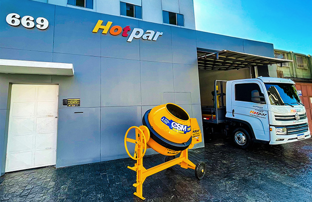 Fachada da Locadora de Equipamentos Hotpar